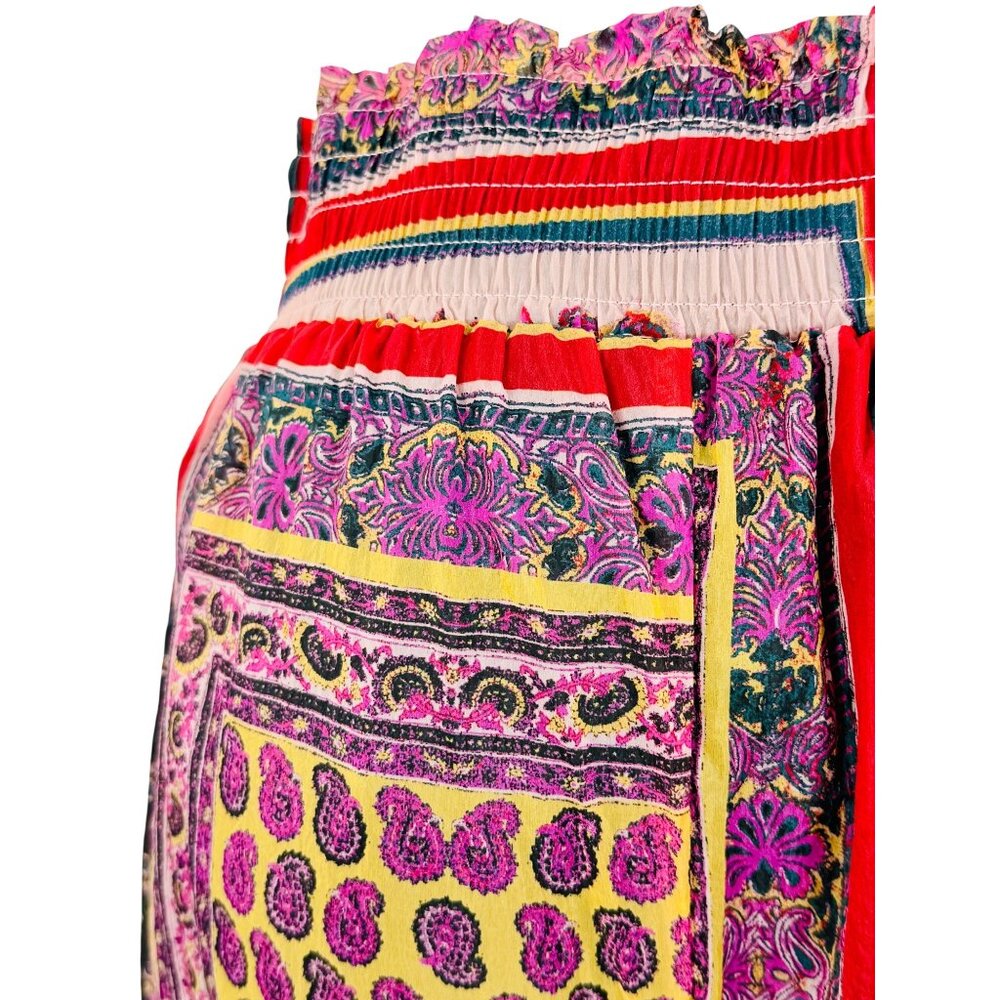 NWT Free People Movement Slouchy Multicolored Tapestry Printed Pants - Picture 9 of 16